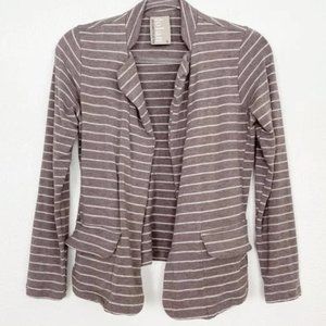 Dolan Anthropologie Ava Striped Knit Blazer Jacket